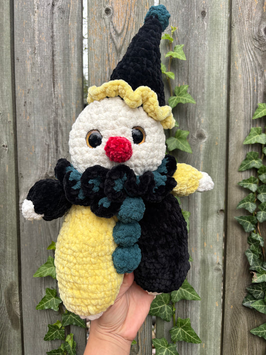 Skittles the Clown Crochet Plush - Yellow