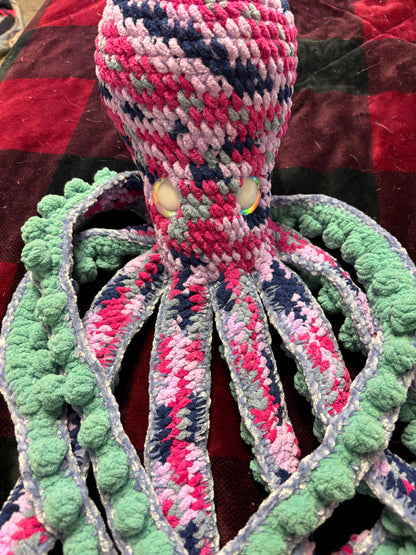 Multi Colour & Teal Orla The Octopus Crochet Plush