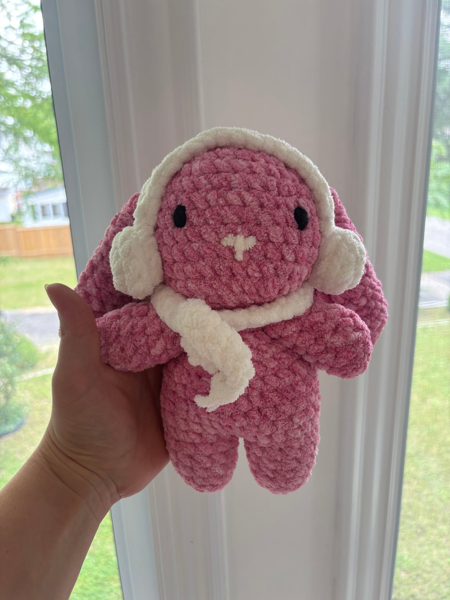 Bunny in a Winter Costume Crochet Plush