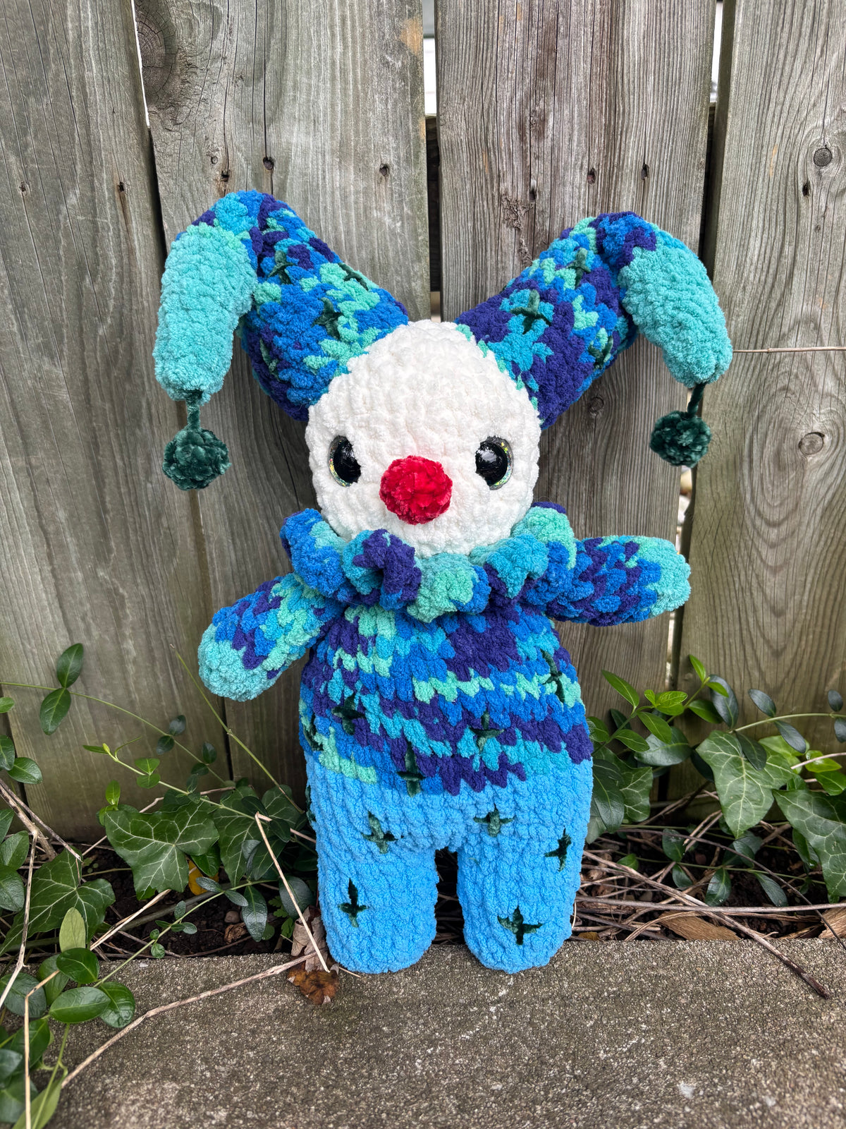 Benny the Clown Crochet Plush