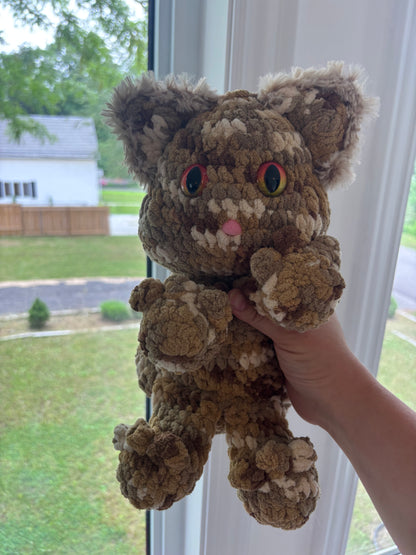Brown Miso the Cat Crochet Plush