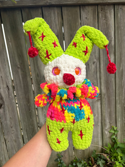 Chuckles the Clown Crochet Plushy, Stuffy Decortaion