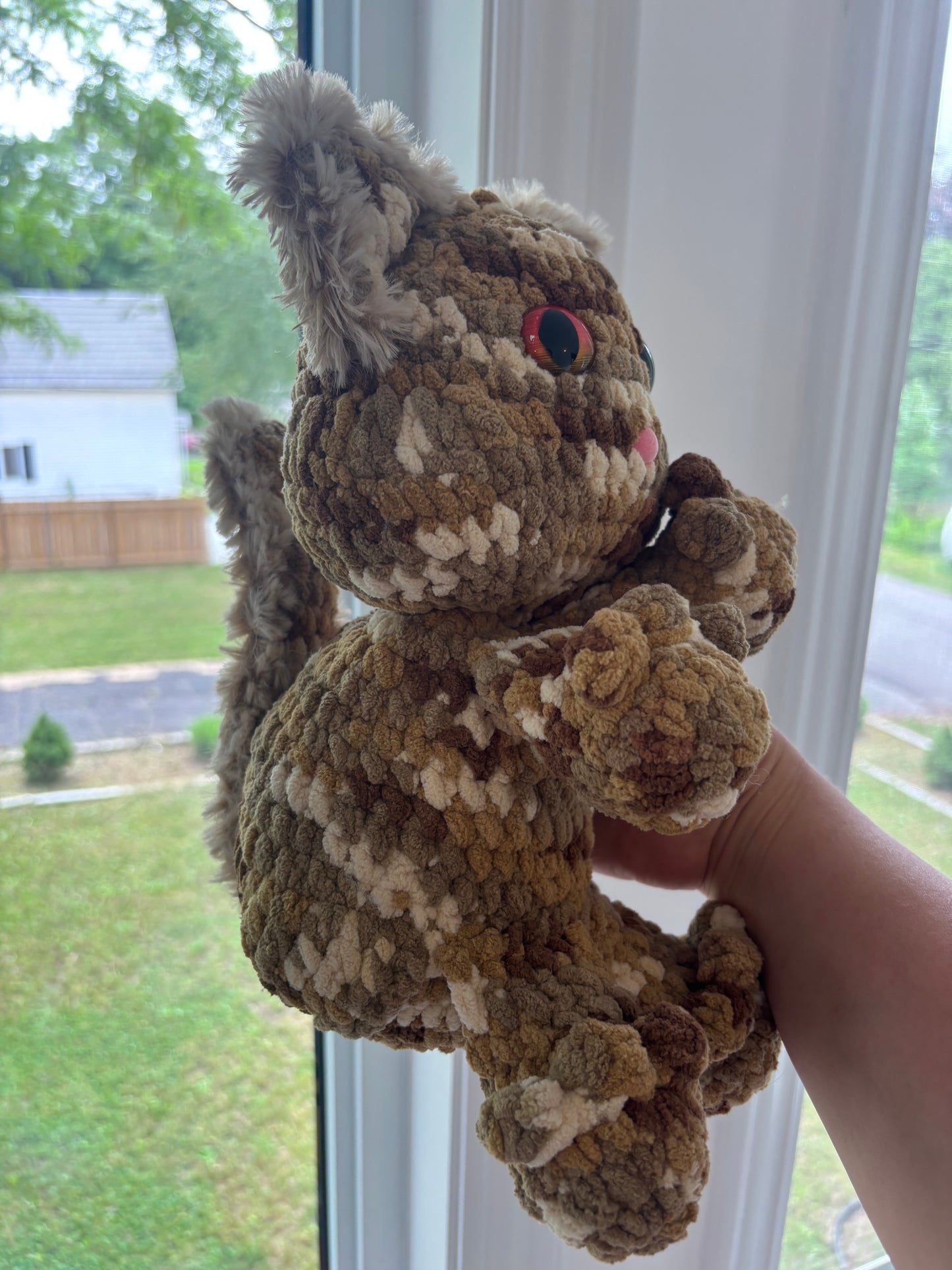 Brown Miso the Cat Crochet Plush