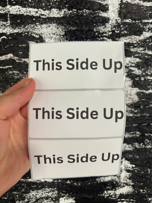 Sticker Label: This Side Up